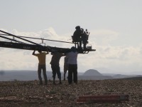 Making a film in the Moroccan desert